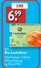 Bio-Lachsfilets im ALDI SÜD Prospekt Bio-Lachsfilets von Bio im aktuellen ALDI SÜD Prospekt für 6,99 €