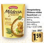 Mildessa mildes Sauerkraut im Angebot bei EDEKA in Ettlingen Mildessa mildes Sauerkraut Angebote von Hengstenberg bei EDEKA Ettlingen für 1,59 €