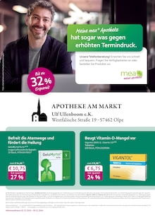 Aktueller mea - meine apotheke Prospekt "Unsere November-Angebote" Seite 1 von 4 Seiten für Olpe