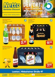 Aktueller Netto Marken-Discount Prospekt mit Bier, "DER ORT, AN DEM DAS GRÖSSTE MEHRWEG-SORTIMENT ZUHAUSE IST.", Seite 1