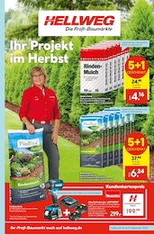Baumärkte Prospekt von Hellweg Tangerhütte Hellweg Prospekt: "Ihr Projekt im Herbst!", 20 Seiten, 08.09.2025 - 13.09.2025