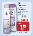 Deospray im Angebot bei combi in Lingen Deospray Angebote von CD bei combi Lingen für 1,79 €