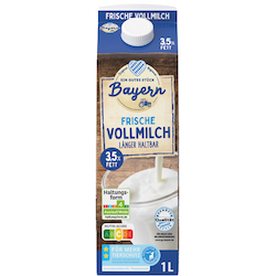 Frische Vollmilch