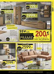 Sitzmöbel im BRAUN Möbel-Center Prospekt "JUBILÄUMS SSV" mit 20 Seiten (Reutlingen)