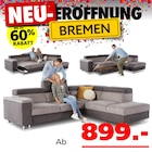 Seats and Sofas Remscheid - Boston Ecksofa Angebot im Prospekt Boston Ecksofa bei Seats and Sofas im Remscheid Prospekt für 899,00 €