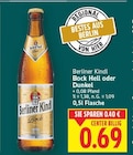 Bock Hell oder Dunkel Angebote von Berliner Kindl bei E center Falkensee für 0,69 €