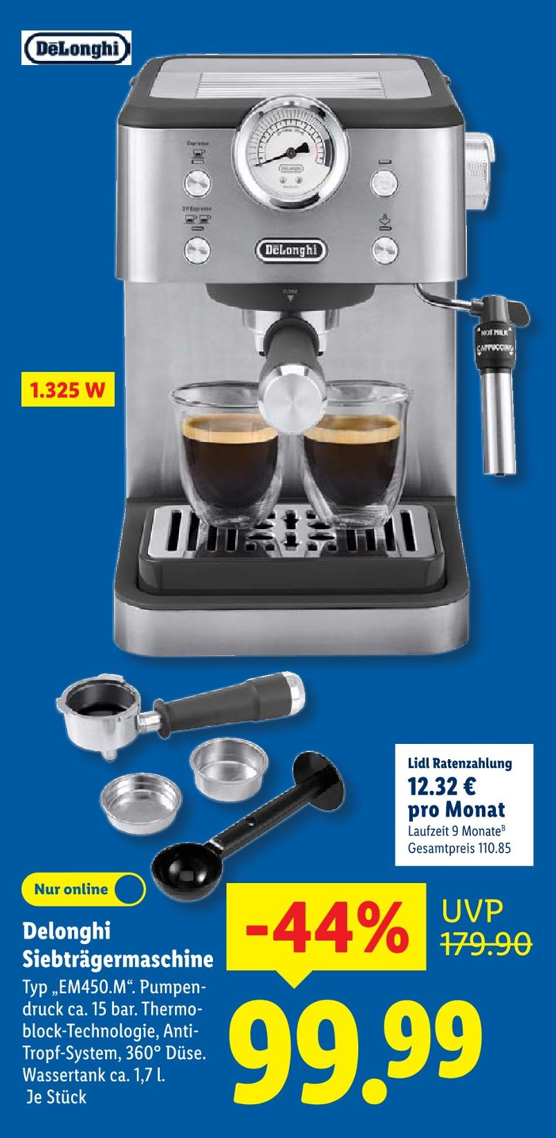 Siebträgermaschine Typ EM450.M