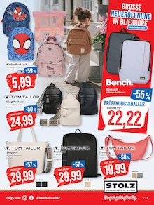 Rucksack im aktuellen Kaufhaus Stolz Prospekt (Kiel) Rucksack im Kaufhaus Stolz Prospekt "STOLZ. Das Kaufhaus im Norden." mit 48 Seiten (Kiel)
