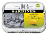 Sardine à l'huile citron - JACQUES GONIDEC en promo chez NaturéO Antony à 4,25 €