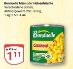 Mais Angebote von Bonduelle bei GLOBUS Wiesbaden für 1,11 €