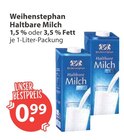 Haltbare Milch im V-Markt Prospekt Haltbare Milch von Weihenstephan im aktuellen V-Markt Prospekt für 0,99 €