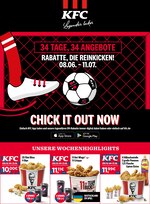 KFC Prospekt für Bonn mit 1 Seite KFC Prospekt für Bonn: "CHICK IT OUT NOW", 1 Seite, 22.06.2021 - 25.06.2021