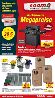 toom Baumarkt Prospekt der Woche "Respekt, wer's selber macht." Seite 1, 28.02.2026 bis 06.03.2026 für Thießen Aktueller toom Baumarkt Prospekt "Respekt, wer's selber macht." Seite 1 von 12 Seiten für Thießen