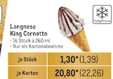 King Cornetto Angebote von Langnese bei Metro Stendal für 1,39 €