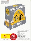 Bière d'Abbaye Blonde Sans Alcool 0.0% - Leffe dans le catalogue Intermarché Hyper