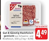 EDEKA - Hackfleisch gemischt Angebot im Prospekt Hackfleisch gemischt bei EDEKA im Prospekt "" für 4,49 €