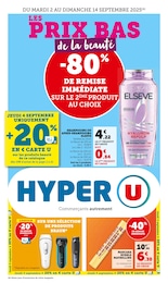 Prospectus Hyper U à Saint-Médard-des-Prés, "LES PRIX BAS de la beauté", 56 pages, 02/09/2025 - 14/09/2025