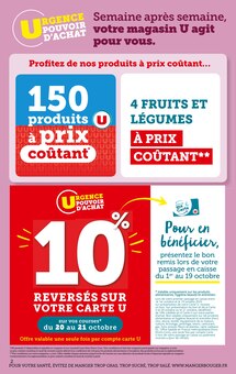 Catalogue Hyper U à Hanches cette semaine, valable du 26/09/2023 au 08/10/2023 Prospectus Hyper U à Hanches, "Hyper U", 40 pages de promos valables du 26/09/2023 au 08/10/2023