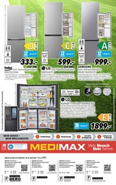 Kühlschrank im MEDIMAX Prospekt in Voerde Aktueller MEDIMAX Prospekt mit Kühlschrank, "TEAM DEALMAKER: STARK IM SPIEL, STARK IM PREIS", Seite 8