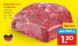 Bugbraten vom Jungbullen bei Netto Marken-Discount im Sandersdorf Prospekt für 1,20 €
