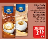Cappuccino im Angebot bei Marktkauf in Nürnberg Cappuccino Angebote von Krüger Family bei Marktkauf Nürnberg für 2,79 €