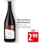 Rotwein im Angebot bei EDEKA in Filderstadt Rotwein Angebote von Württemberg WZG bei EDEKA Filderstadt für 2,99 €