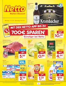 Krombacher im Netto Marken-Discount Prospekt "Aktuelle Angebote" mit 53 Seiten (Halberstadt)