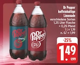 Dr Pepper koffeinhaltige Limonade Cherry bei EDEKA im Prospekt "" für 1,49 €