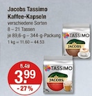 Tassimo Kaffee-Kapseln Angebote von Jacobs bei V-Markt Kaufbeuren für 3,99 €