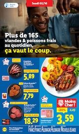 Saucisse Angebote im Prospekt "Plus de 55 produits bio dans l'assiette, ça vaut le coup." von Lidl auf Seite 8