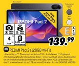 REDMI Pad 2 (128GB Wi-Fi) von Xiaomi für 139,99 € bei MEDIMAX im Angebot REDMI Pad 2 (128GB Wi-Fi) von Xiaomi im aktuellen MEDIMAX Prospekt