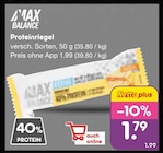 Proteinriegel Angebote von Max Balance bei Netto Marken-Discount Essen für 1,79 €