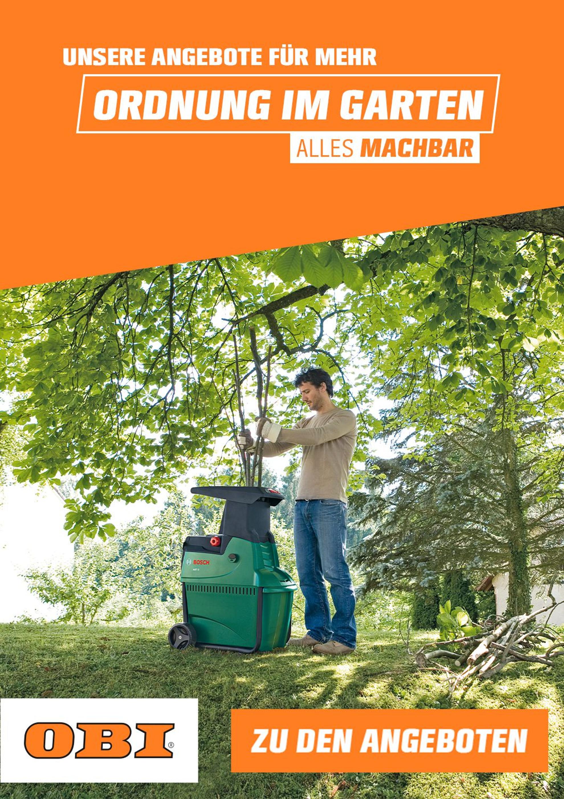 OBI Prospekt für Burgstädt mit 1 Seite OBI Prospekt für Burgstädt: "ORDNUNG IM GARTEN", 1 Seite, 01.09.2021 - 30.09.2021