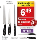 Couteaux ou aiguiseur en promo chez Lidl Nogent-sur-Marne à 6,49 €
