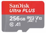 Ultra PLUS microSDXC 256 GB UHS-I-Speicherkarte von SanDisk im aktuellen MediaMarkt Saturn Prospekt