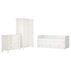 Schlafzimmermöbel 3er-Set weiß gebeizt Angebote von HEMNES bei IKEA Erftstadt für 877,00 €