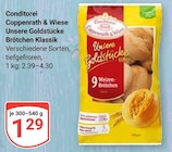 Unsere Goldstücke Brötchen Klassik von Coppenrath & Wiese für 1,29 € bei GLOBUS im Angebot Unsere Goldstücke Brötchen Klassik von Coppenrath & Wiese im aktuellen GLOBUS Prospekt