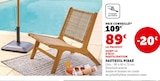 Fauteuil Piraé - Hyper U à Le Grand-Quevilly Fauteuil Piraé en promo chez Hyper U Le Grand-Quevilly à 89,00 €