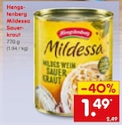 Mildessa Sauerkraut im Angebot bei Netto Marken-Discount in Singen Mildessa Sauerkraut Angebote von Hengstenberg bei Netto Marken-Discount Singen für 1,49 €