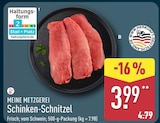 Schinken-Schnitzel von MEINE METZGEREI für 3,99 € bei ALDI Nord im Angebot Schinken-Schnitzel von MEINE METZGEREI im aktuellen ALDI Nord Prospekt