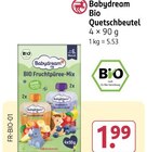 Bio Quetschbeutel von Babydream im aktuellen Rossmann Prospekt für 1,99 €