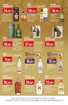 Promotion Gin dans le prospectus Supermarchés Match, valable du 25/11/2025 au 07/12/2025 Promo Gin dans le catalogue Supermarchés Match du moment à la page 41