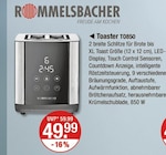 Toaster T0850 von ROMMELSBACHER im aktuellen V-Markt Prospekt für 49,99 €