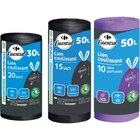 SUR TOUS LES SACS POUBELLE À LIENS COULISSANTS - CARREFOUR dans le catalogue Carrefour