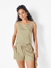 Leinen-Jumpsuit bei Lidl im Steinen Prospekt für 9,99 €