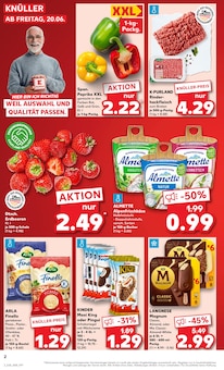 Kaufland Prospekt der Woche "Aktuelle Angebote" Seite 2, 19.06.2025 bis 25.06.2025 für Bocholt Aktueller Kaufland Prospekt "Aktuelle Angebote" Seite 2 von 52 Seiten für Bocholt