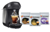Machine multi-boissons Tassimo Happy - BOSCH en promo chez Carrefour Market La Rochelle à 29,99 €