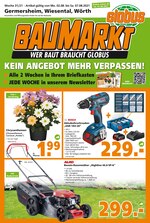 Globus-Baumarkt Prospekt für Waghäusel mit 24 Seiten Globus-Baumarkt Prospekt für Waghäusel: "WER BAUT BRAUCHT GLOBUS", 24 Seiten, 01.08.2021 - 07.08.2021