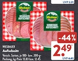 Aufschnitt im ALDI SÜD Prospekt Heurigen Aufschnitt von Wiesbauer im aktuellen ALDI SÜD Prospekt für 2,49 €