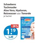 Tuchmaske Aloe Vera im V-Markt Prospekt Tuchmaske Aloe Vera von Schaebens im aktuellen V-Markt Prospekt für 1,19 €
